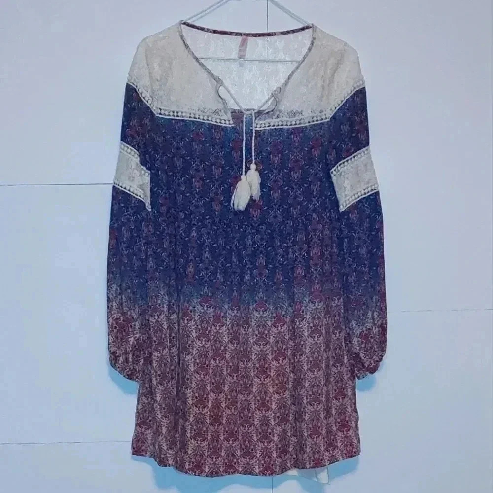 Xhilaration Tunic long sleeve Dress Size Small - Picture 1 of 8
